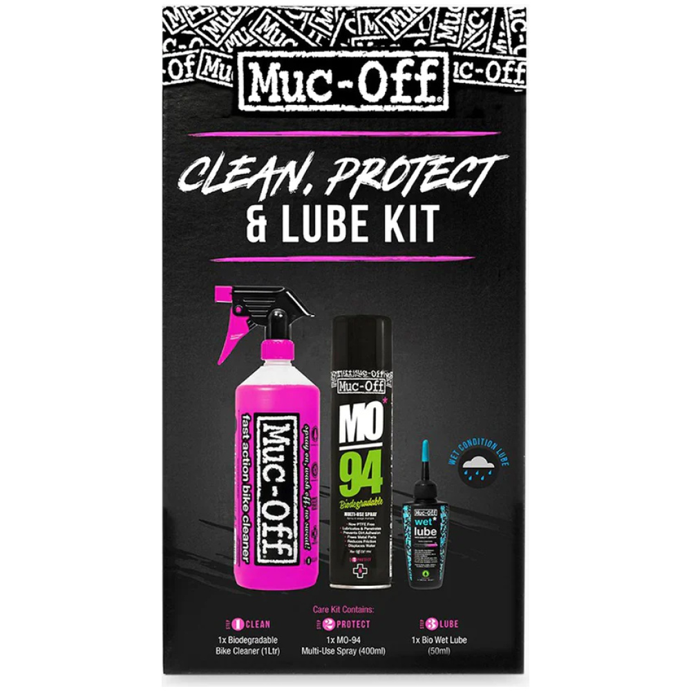 MUC-OFF WASH, PROTECT AND WET LUBE KIT